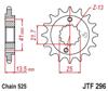 Front Sprocket, 16-Teeth, 525-Chain