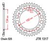 Jt Rear Sprocket 43-Teeth