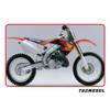 Technosel Classic Mx Sticker Kit + Seat Cover