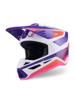 Alpinestars S-M3 crossikypärä valko/ liila