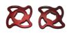 Accossato Fork Preload Steering Nuts 14Mm Red