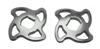 Accossato Fork Preload Steering Nuts 14Mm Silver