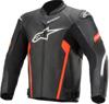 Alpinestars Faster V2 Leather Jacket Black/Red 