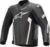 Alpinestars Faster v2 nahkatakki musta/valko