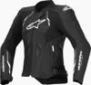 Alpinestars Dusk naisten nahkatakki musta/valko