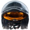 Amoq Cluster Helmet With Electric Visor Blackout