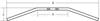 Fehling Drag-Bar 22mm 635mm