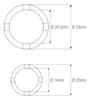 Lock Nut Socket, 20Mm / 34.5Mm 