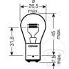 Osram takavalon polttimot 2kpl 12V P21/5W (BAY15d)