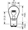 Osram Original 12V P21/5W polttimo (BAY15d)