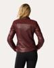 Revi'T London Ladies Leather Jacket Aubergine