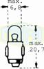 Parkkivalon polttimo 6V 1,2W (BA7s)