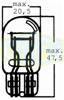 Takavalon polttimo 12V 21/5W (W3x16q)