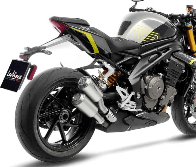 LEOVINCE SBK LV-10 BLACK – Terminale Scarico In Acciaio Per Triumph Speed Triple 1200 RR/RS E Aprilia RSV4 1100, Nero E Grintoso